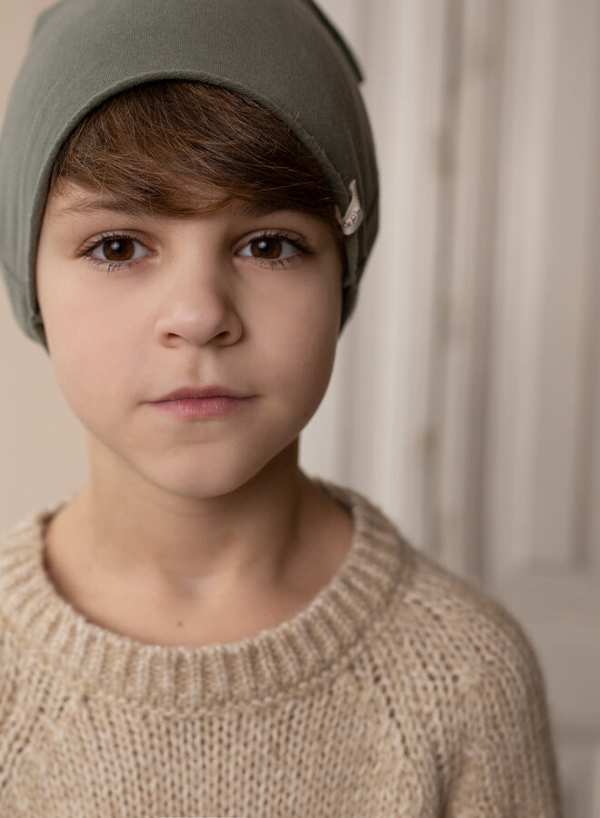 Phil & Phae - Beanie - Muted basil green