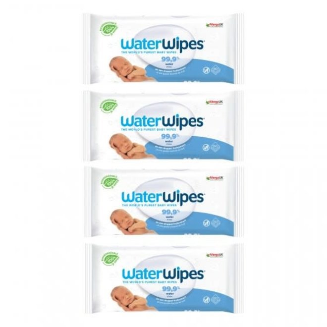 WaterWipes Bio Baby billendoekjes - 4 x 60 wipes (240 doekjes)