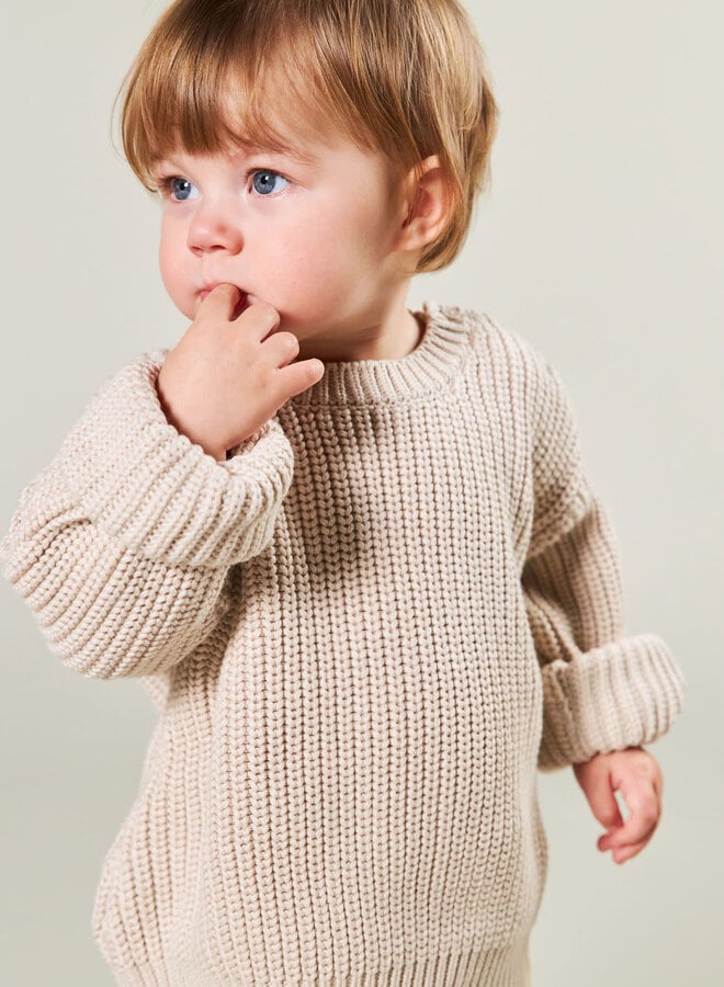 I Dig Denim - Brett knitted sweater cold beige