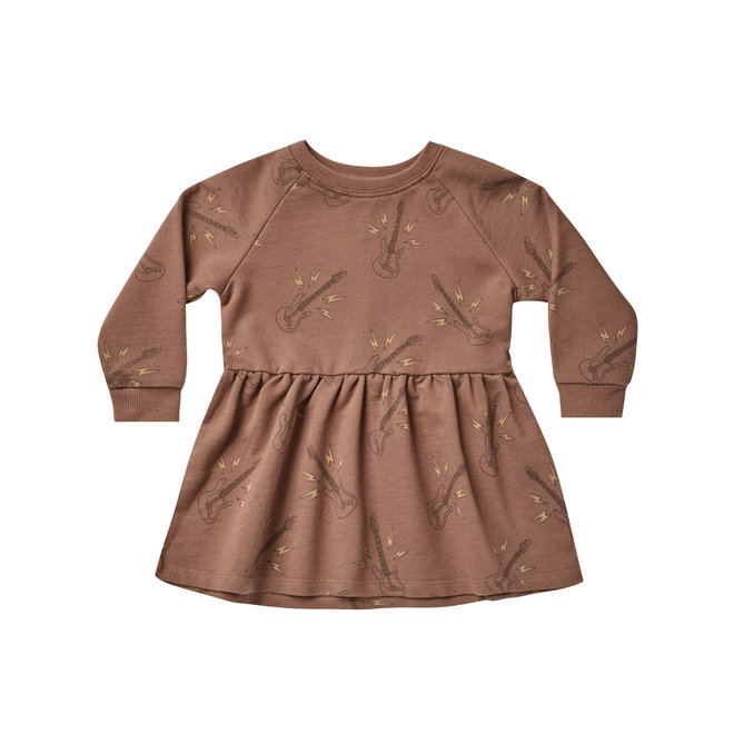 Rylee & Cru - Long Sleeve Raglan Dress Guitars