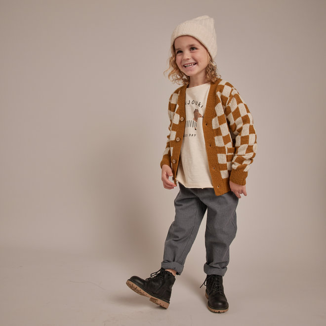 Rylee & Cru - Button Cardigan Checkerboard