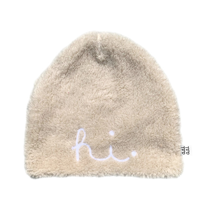 Aai Aai - Teddy beanie HI - Cream