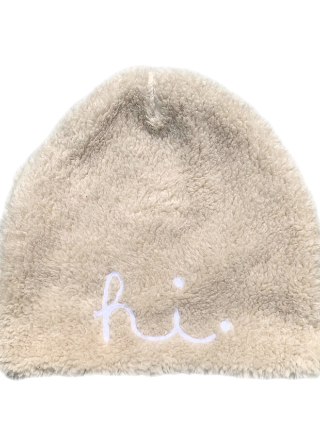 Aai Aai - Teddy beanie HI - Cream