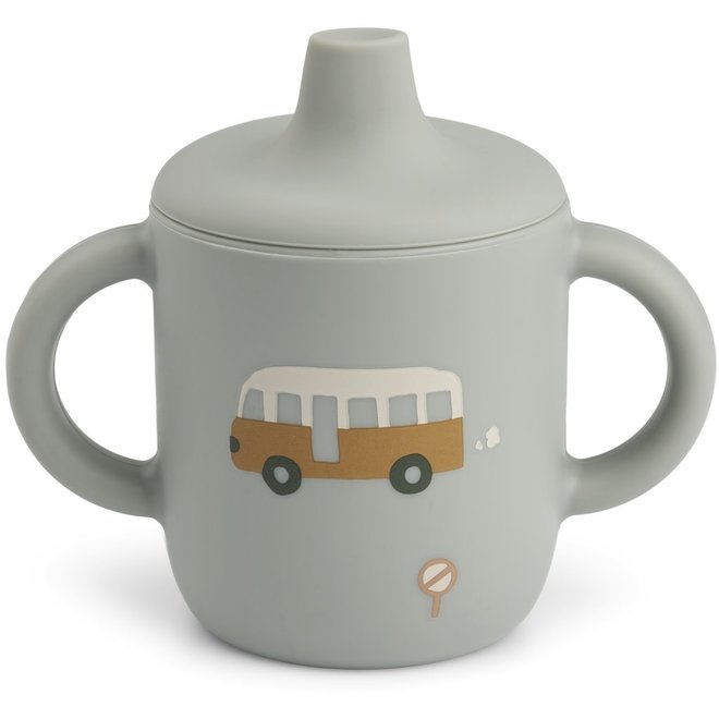 Liewood Ellis sippy cup Vehicles dove mix Hip Hoi Baby en