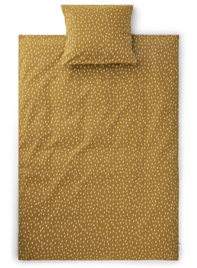 Liewood - Bedding print Graphic stroke /  Golden caramel