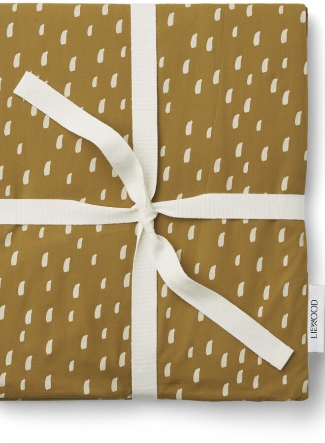 Liewood - Bedding print Graphic stroke /  Golden caramel