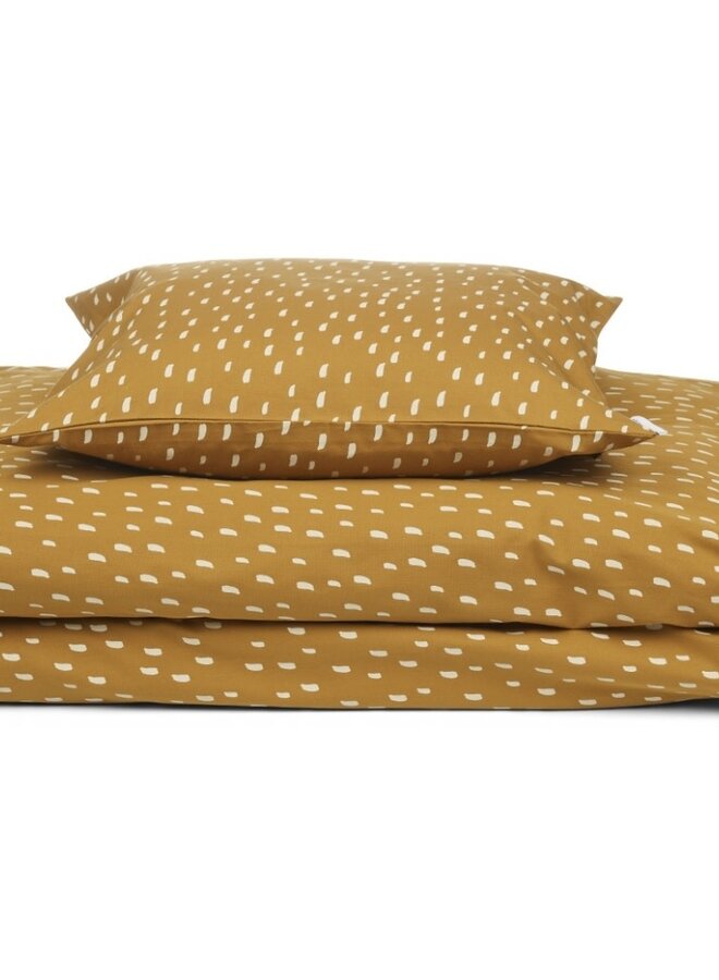 Liewood - Bedding print Graphic stroke /  Golden caramel
