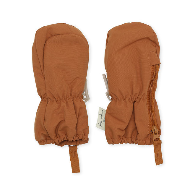 Konges Slojd - Nohr snow mittens - Leather brown