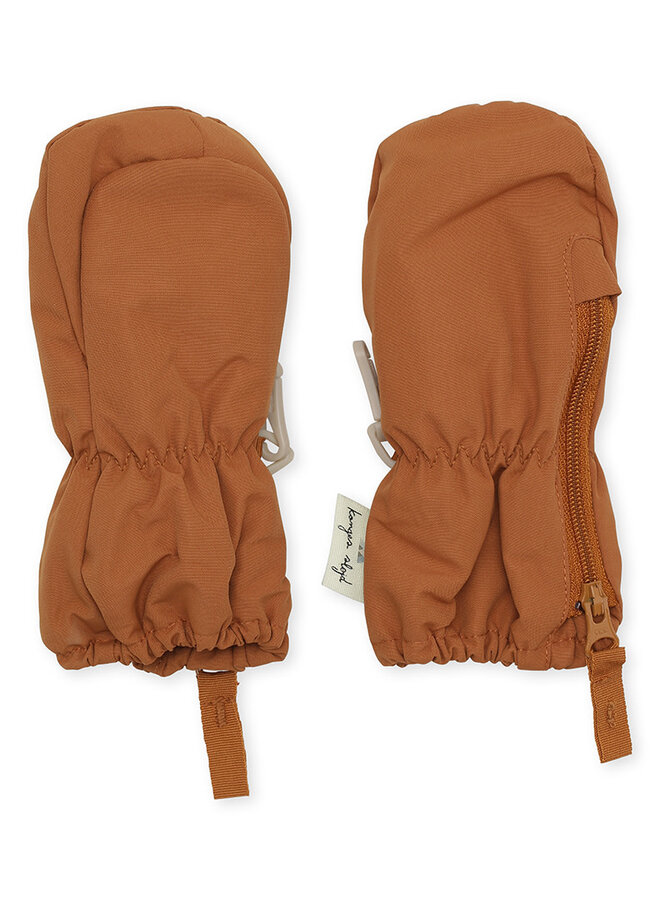 Konges Slojd - Nohr snow mittens - Leather brown