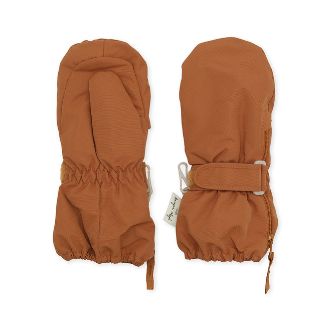 Konges Slojd - Nohr snow mittens - Leather brown