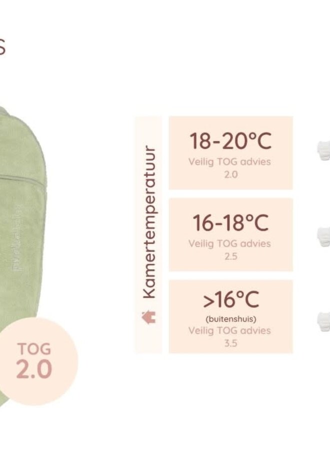 Puckababy - The original PIEP - Teddy olive TOG 2.0
