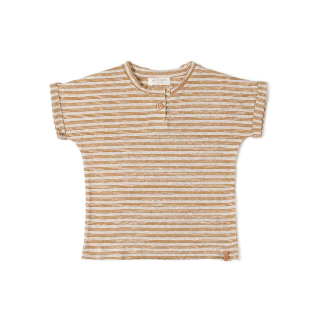 Nixnut - Be T-shirt Biscuit Night Stripe