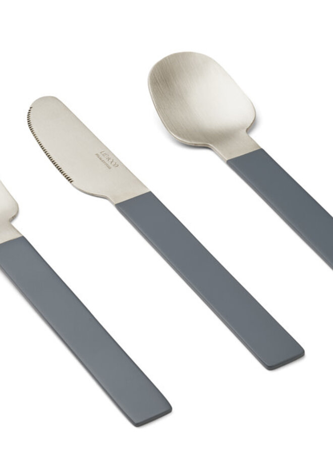 Liewood - Colin Junior cutlery - Whale blue