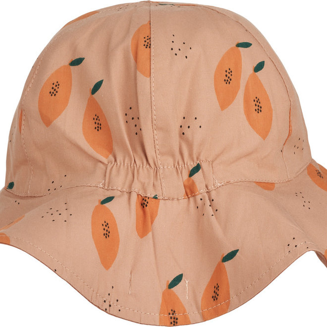 Liewood - Amelia reversible sun hat - Papaya / Pale tuscany