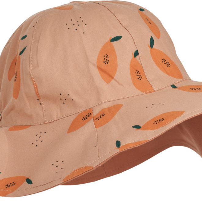 Liewood - Amelia reversible sun hat - Papaya / Pale tuscany