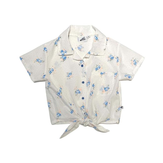 Cos I Said So - Voile floral knot shirt