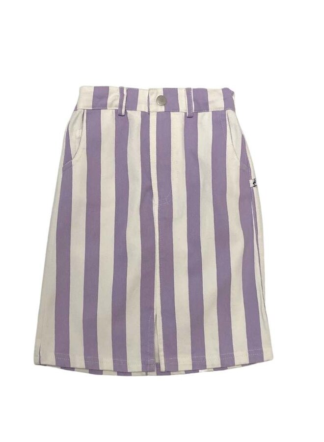 Cos I Said So - Bold stripe Denim skirt