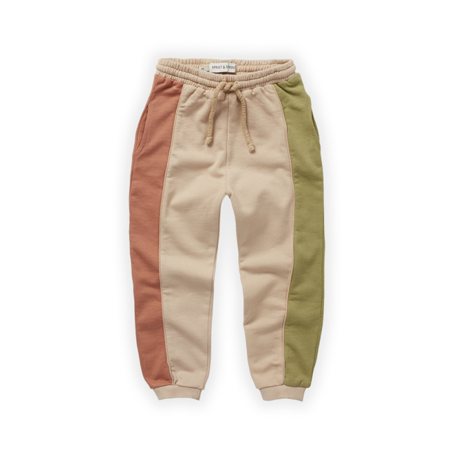 Sproet & Sprout - Track pants colourblock Biscotti