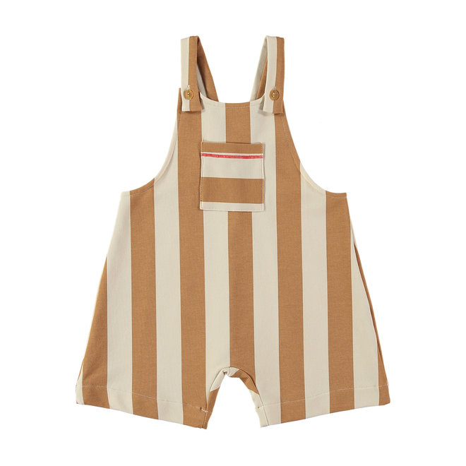 Babyclic - Short overall Stripes clay