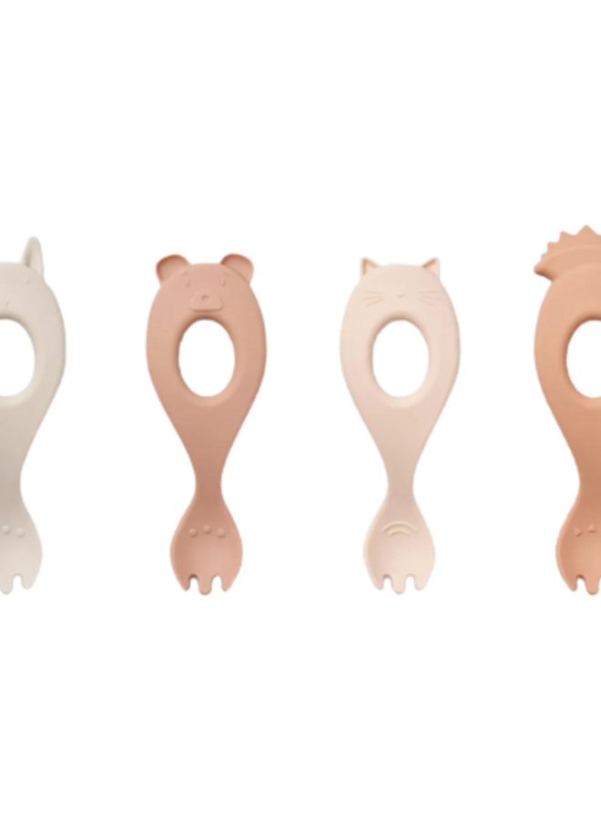 Liewood - Liva silicone spoon 4-pack - Rose mix