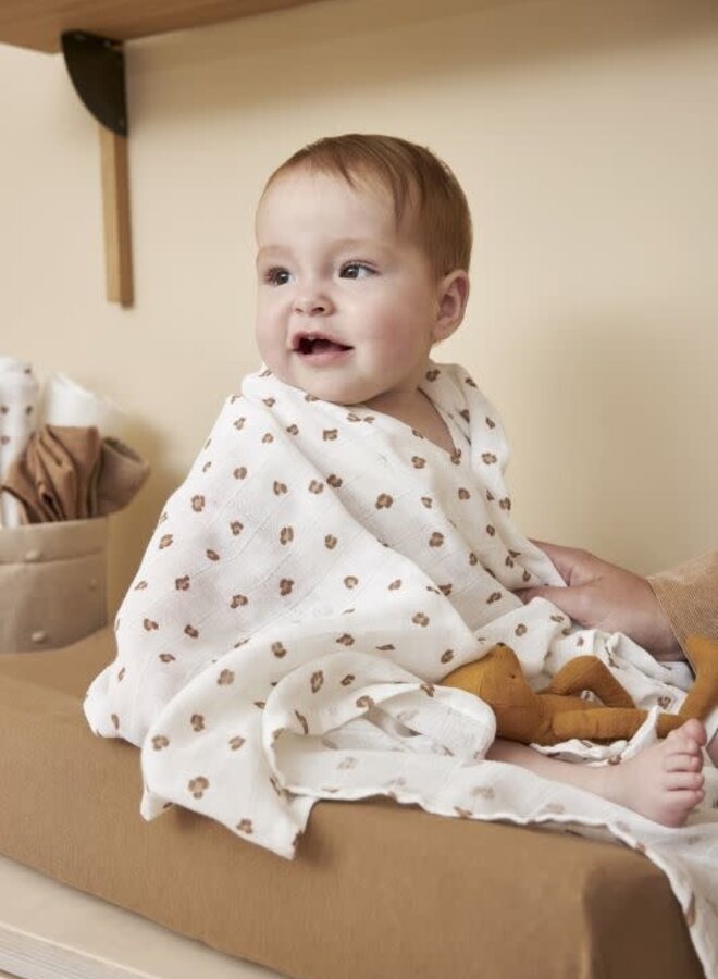 Meyco - Swaddle set Mini panther Toffee 120 x 120 cm