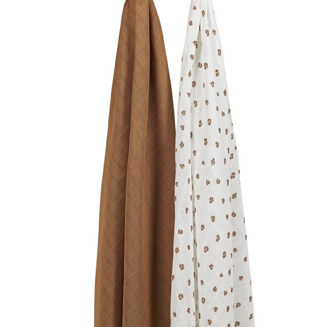 Meyco - Swaddle set Mini panther Toffee 120 x 120 cm