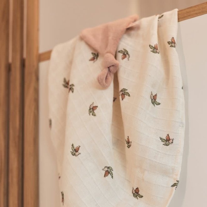 Jollein - Hydrofiele doek 115 x 115 cm Rosehip (2-pack)