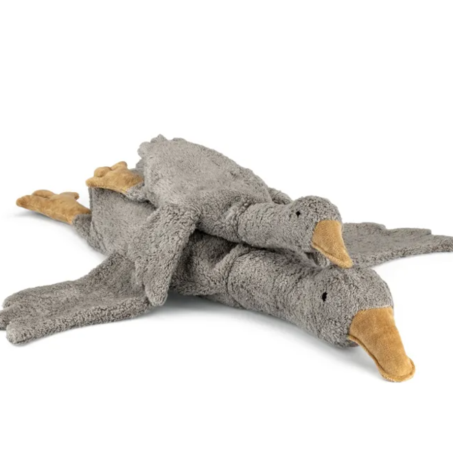 Senger - Cuddly animal Goose large - Grey (Vegan)