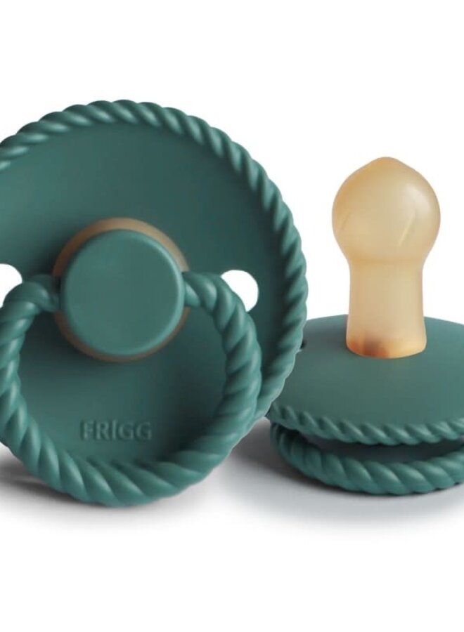 FRIGG - Fopspeen latex - Rope Vintage green