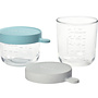 Béaba - Set van 2 glazen bewaarpotjes 150 ml Airy green