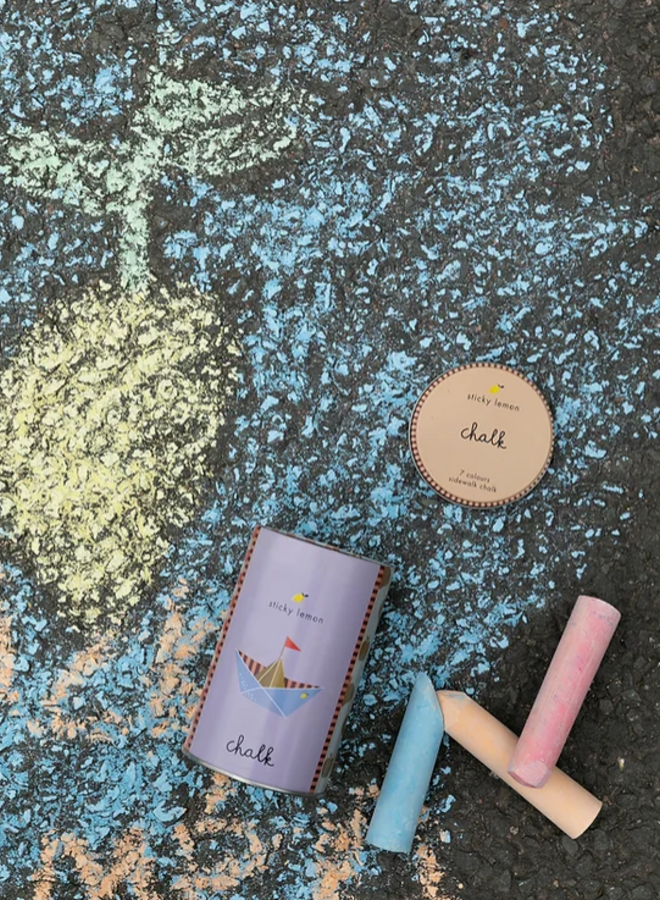 Sticky Lemon Sidewalk chalk Childhood memories