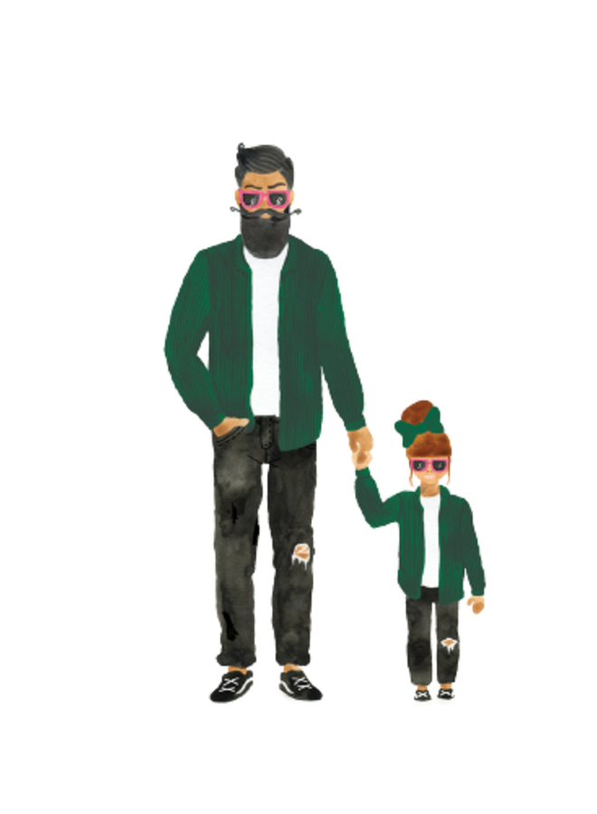 ATWS - Greeting card Dad & daughter