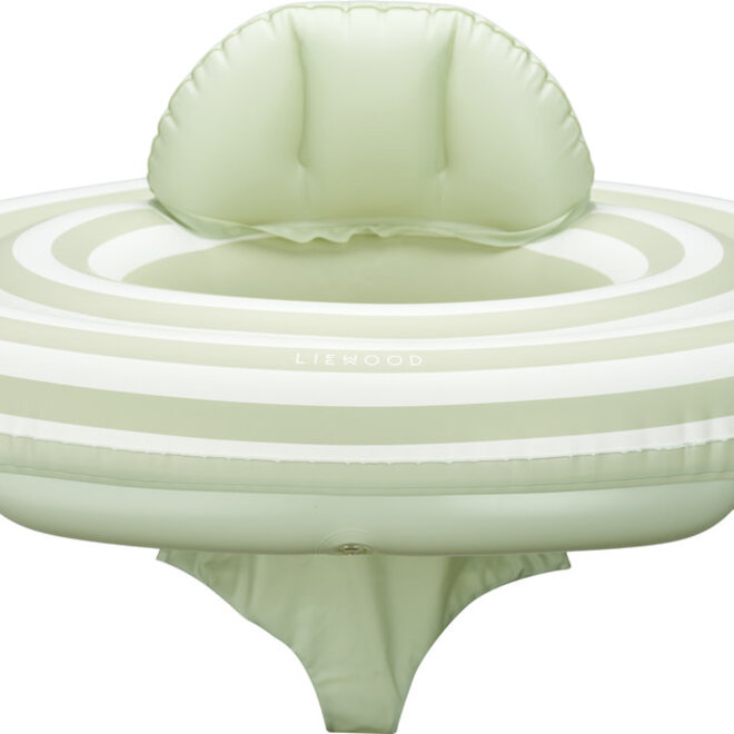 Liewood - Dawn Baby Swim Ring - Stripe Dusty mint / Creme de la creme