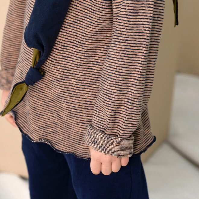 Nixnut Sim Knit Night stripe