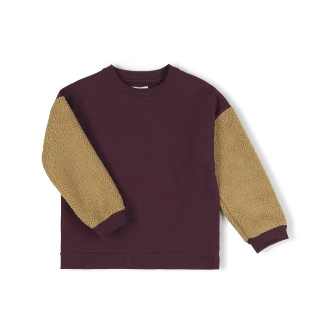 Nixnut Sleeve Sweater Bordeaux