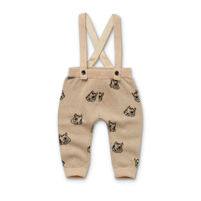 Sproet & Sprout - Baby pants intarsia Squirrel Nougat