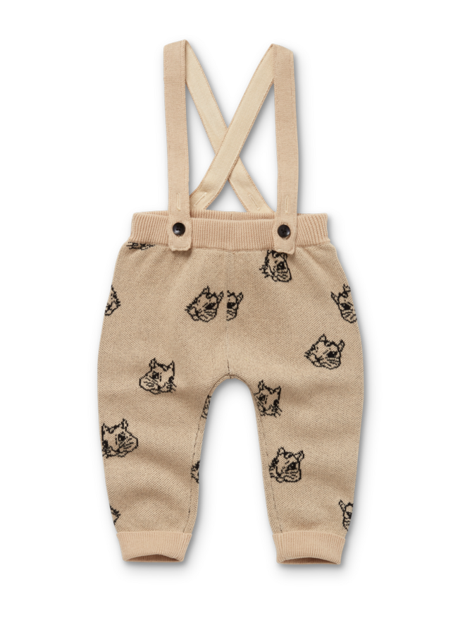 Sproet & Sprout - Baby pants intarsia Squirrel Nougat