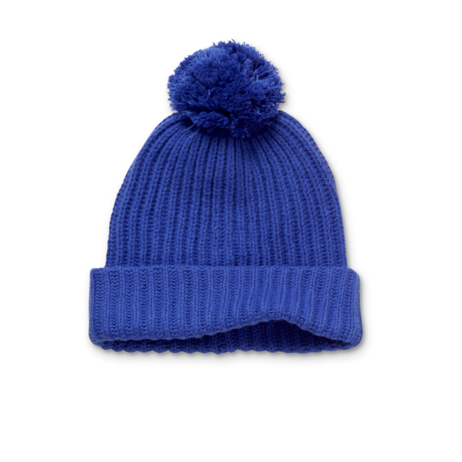 Sproet & Sprout - Beanie pompon ultra blue