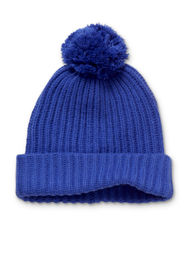 Sproet & Sprout - Beanie pompon ultra blue