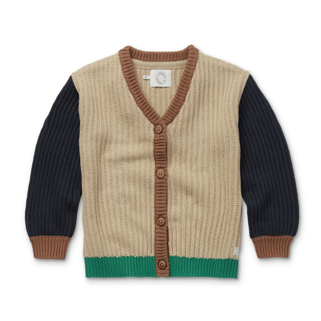 Sproet & Sprout - Cardigan knit colourblock Nougat