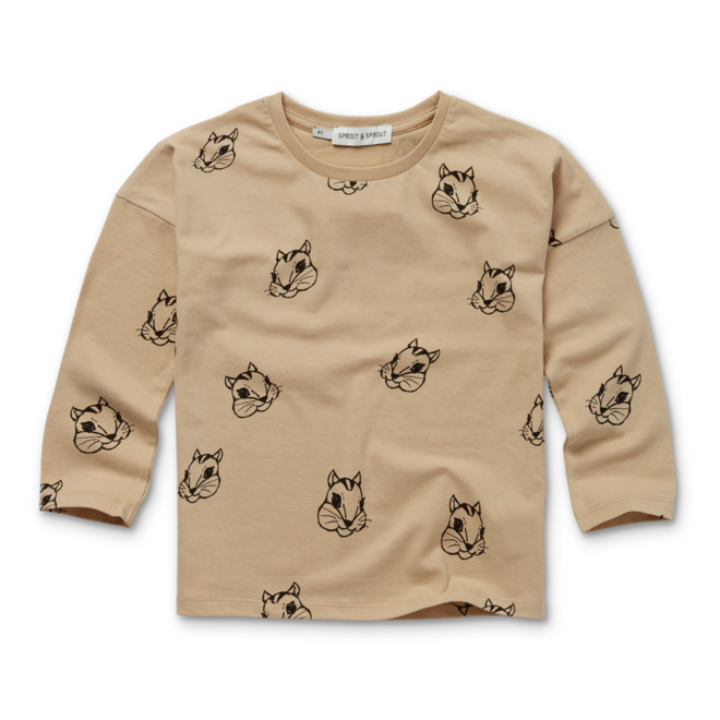 Sproet & Sprout - Loose T-shirt Squirrel Nougat
