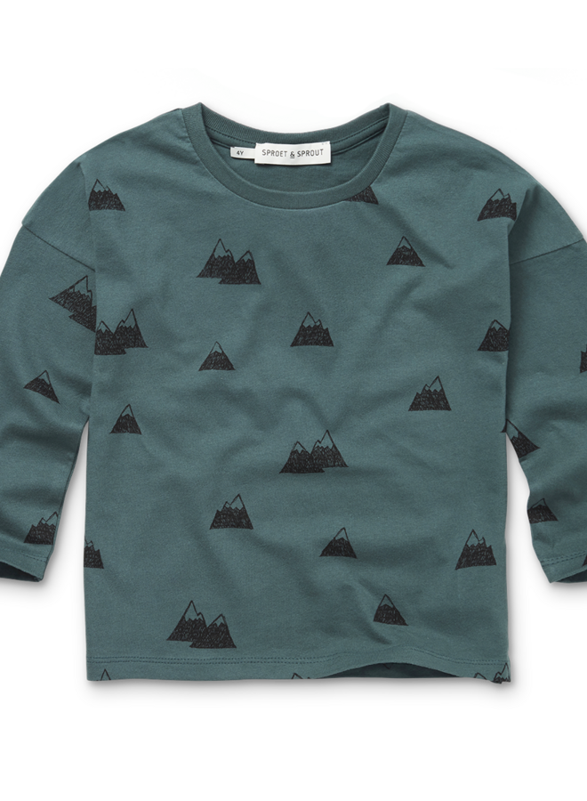 Sproet & Sprout - Loose T-shirt Mountain Smoke pine