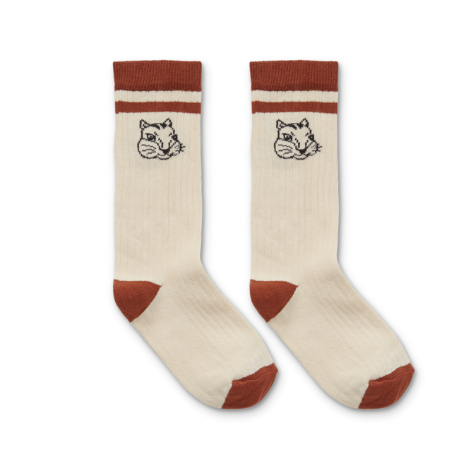 Sproet & Sprout - Sport socks Squirrel Barn red