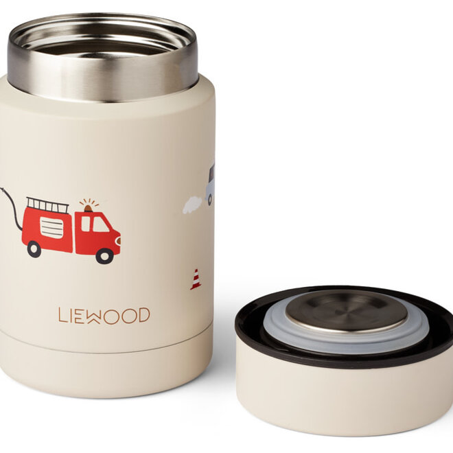 Liewood - Nadja Food Jar Emergency vehicle / Sandy