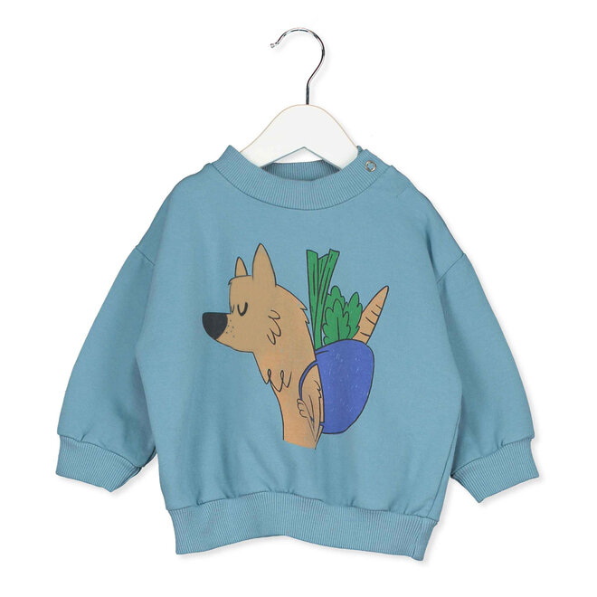 Lötiekids - Baby Sweatshirt Veggie wolf Blue