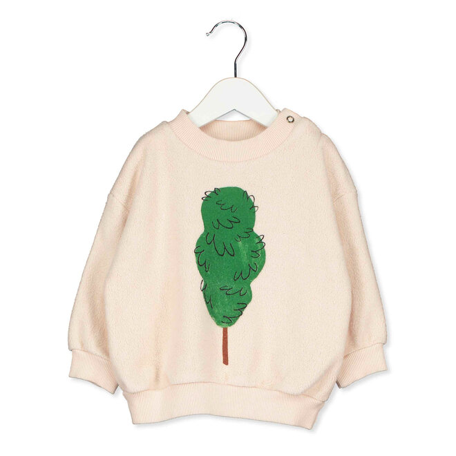 Lötiekids - Baby Teddy Sweatshirt Big tree Cream