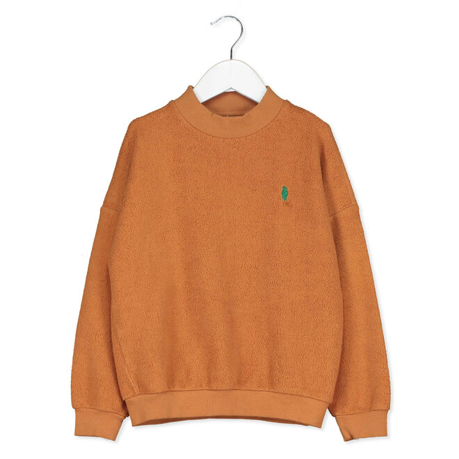 Lötiekids - Teddy Sweatshirt Tree embroidery Honey