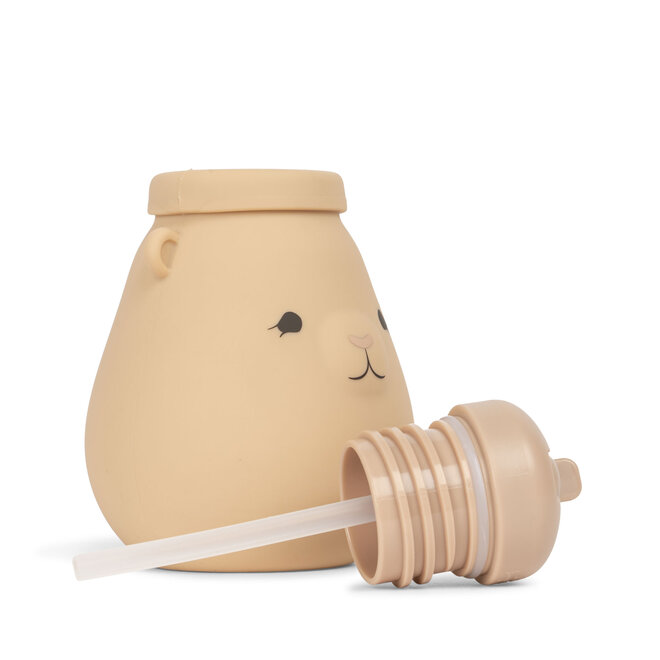 Konges Slojd - Silicone drinking bottle Teddy Shell