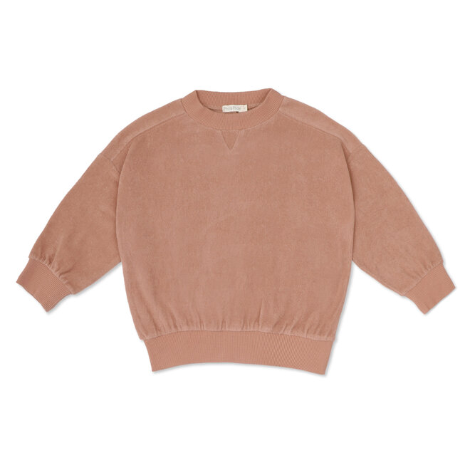 Phil & Phae - Chunky frotté sweater Pink Clay