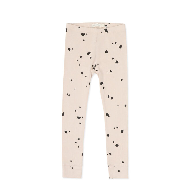 Phil & Phae - Rib leggings fragments Warm cream